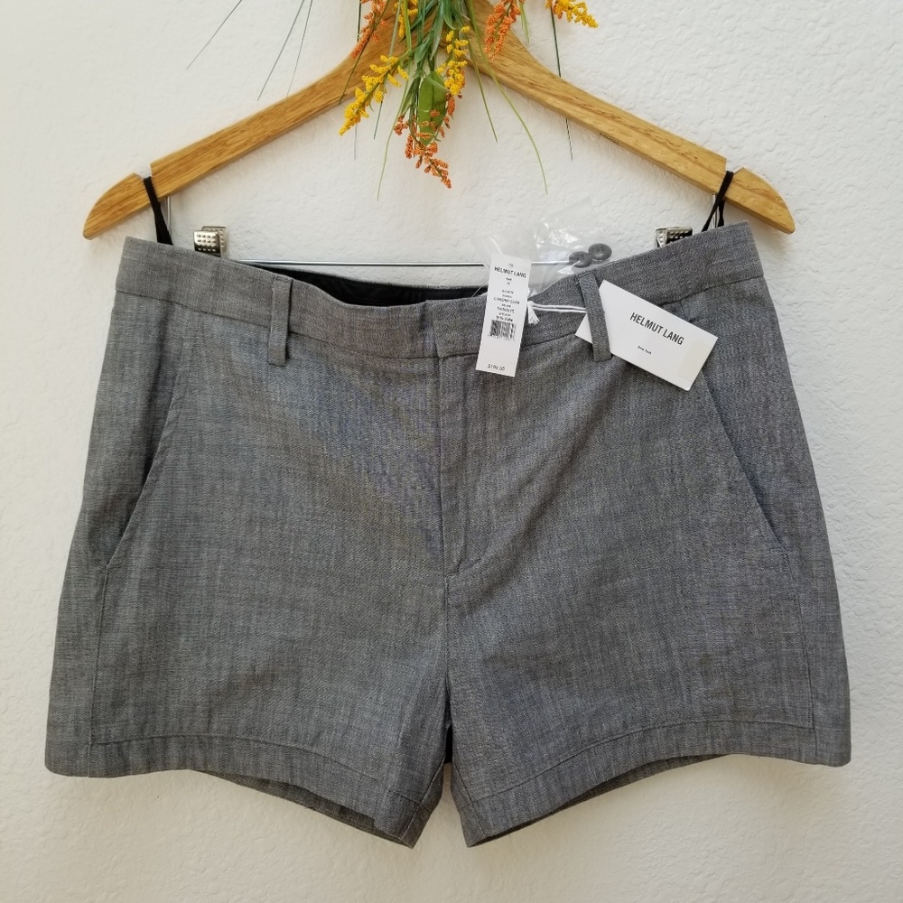 NWT Helmut Lang Chambray denim cotton shorts USA
